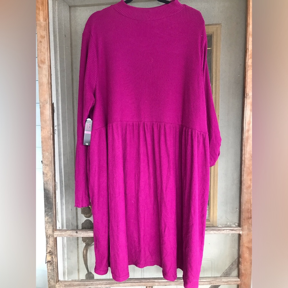 Vibrant Pink Women’s Plus Size Jersey dress 3x
